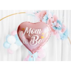 Folieballon - Mom to Be, 35cm, pink