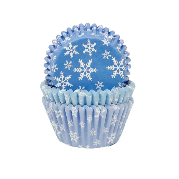 Muffinforme - Snowflake 75 stk. 