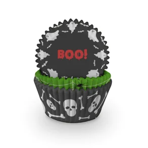 Muffinforme - Halloween Slogan- 75 stk.