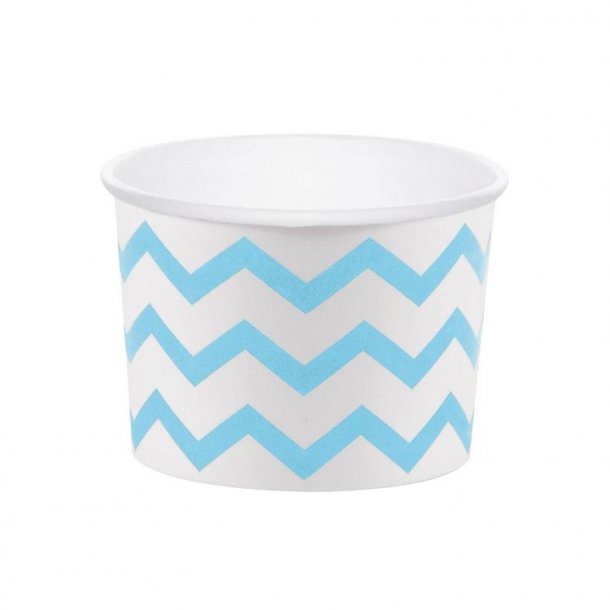 Bgre - Pastel Blue Chevron - 6 stk.