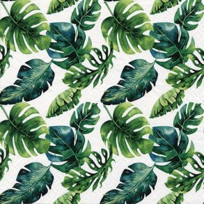 Servietter, Jungle Leaves 33x33cm - 20 stk.
