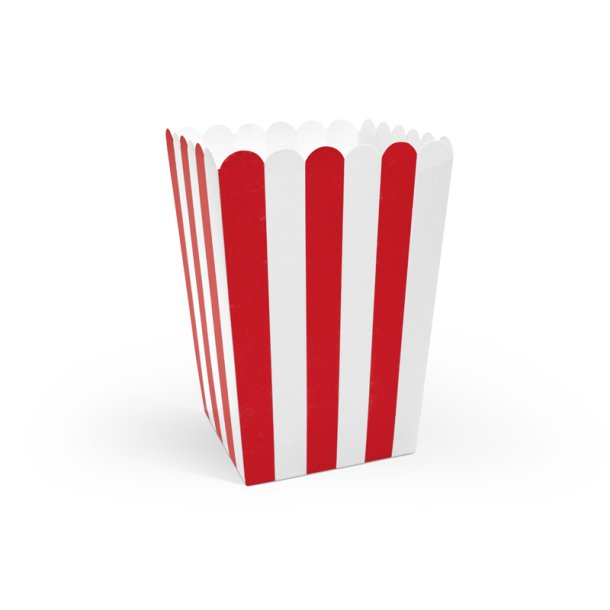 Popcorn bger - 7x7x12.5cm - 6 stk.