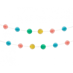 Honeycomb Banner, multicolour, 200 cm