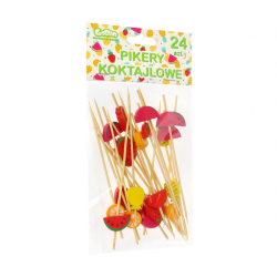 Cocktail picks "Sweet fruits", length 12 cm, 24 stk