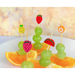 Cocktail picks "Sweet fruits", length 12 cm, 24 stk
