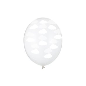 Ballon - Clouds, Crystal Clear - 30cm