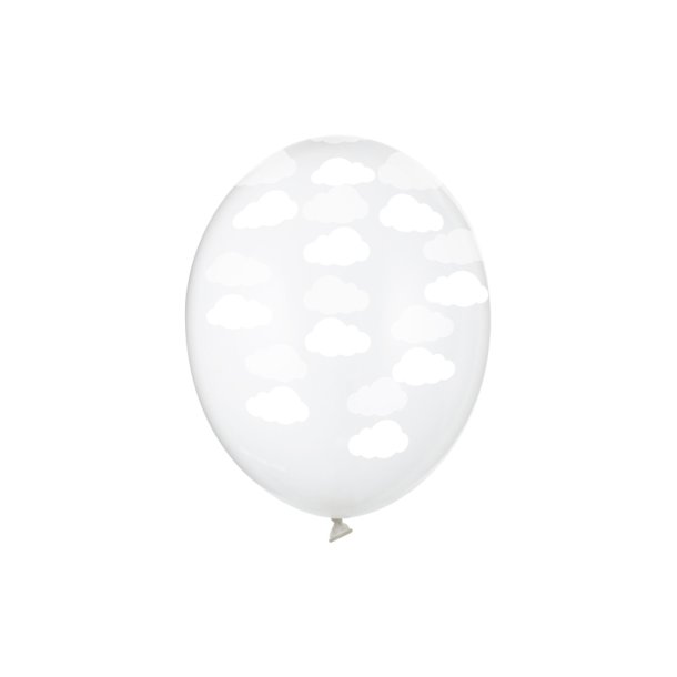 Ballon - Clouds, Crystal Clear - 30cm