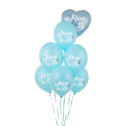 Ballon - Mom to Be, Pastel Light Blue 30 cm