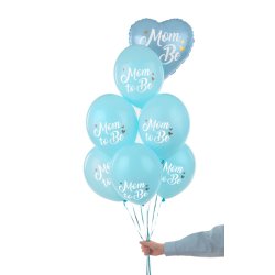 Ballon - Mom to Be, Pastel Light Blue 30 cm