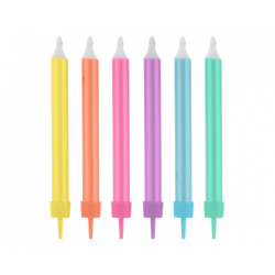 Candles Jumbo, assorted, 12 stk