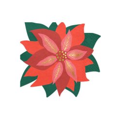 Servietter -  Julestjerne 14.5x15.5cm - 20 stk.