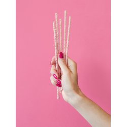 Sugerr af pap, light pink - 10 stk. 