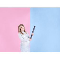 Konfettikanon - Gender reveal - pink, 60cm
