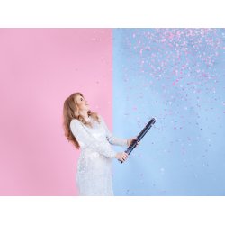 Konfettikanon - Gender reveal - pink, 60cm