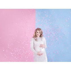 Konfettikanon - Gender reveal - pink, 60cm