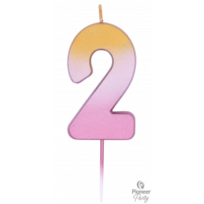 Kagelys - Tal lys, 2 - Rose Gold Ombré