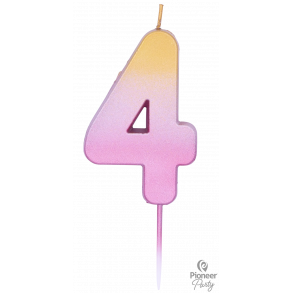 Kagelys - Tal lys, 4 - Rose Gold Ombré