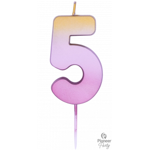 Kagelys - Tal lys, 5 - Rose Gold Ombré