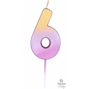 Kagelys - Tal lys, 6 - Rose Gold Ombré