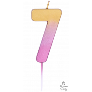 Kagelys - Tal lys, 7 - Rose Gold Ombré