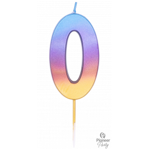 Kagelys - Tal lys, 0 - Rainbow Ombré