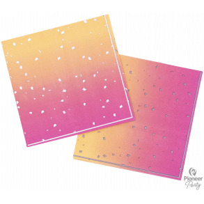 Servietter - Rose Gold Ombré - 33x33 cm - 16 stk.
