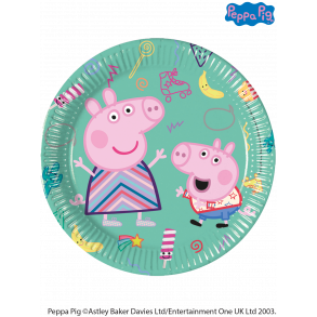 Paptallerkner - Gurli Gris - 20 cm - 8 stk.