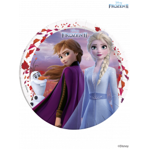 Paptallerkner - Frost 2 - 23 cm - 8 stk.